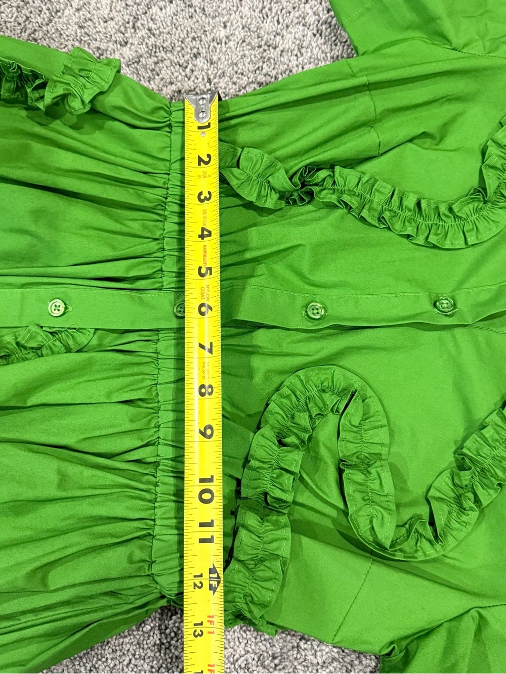 Women's Ribbon Short Sleeve Midi Shirtdress Kate Spade Target Green Women’s XS - Picture 7 of 12